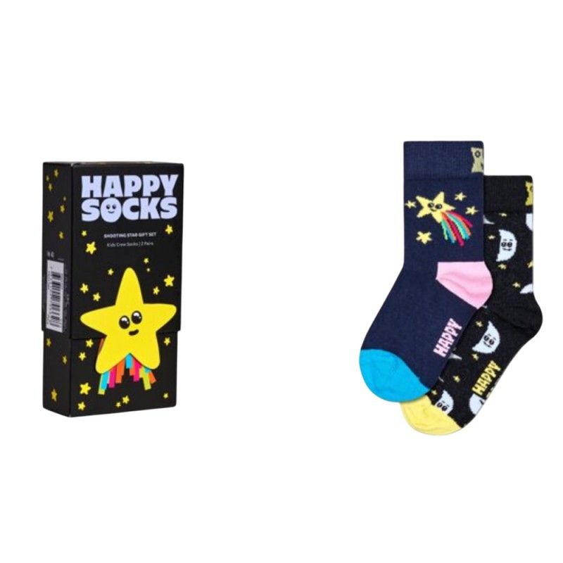 HAPPY SOCKS Kids 2-Pack Shooting Star Gift Set (P001727)