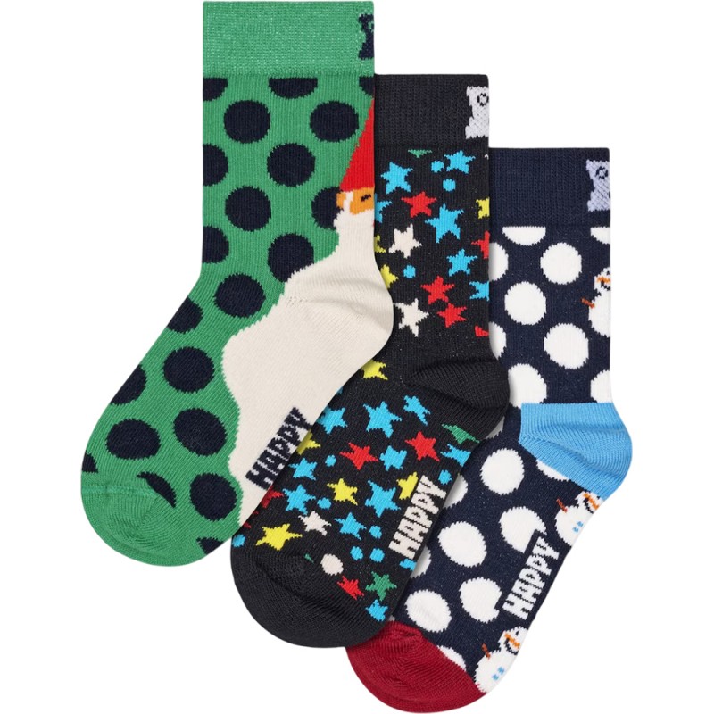 HAPPY SOCKS Kids Holiday Fun 3-Pack Gift Set (P001742)