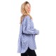 Combos Knitwear ΠΟΥΚΑΜΙΣΟ ΚΑΡΟ (W5PLSH0110 WHITE-BLUE)