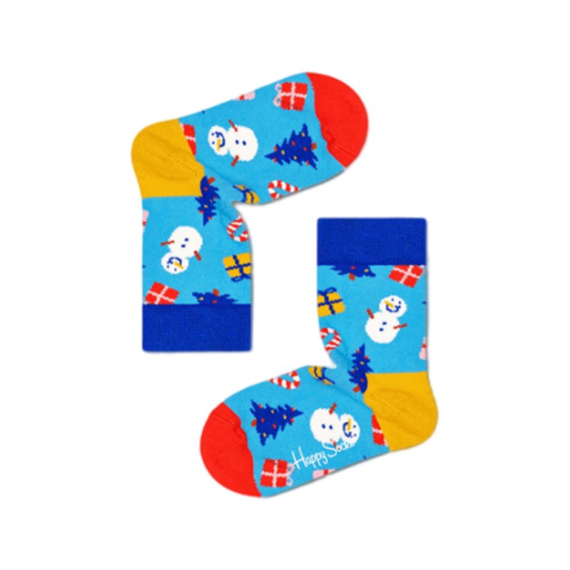 HAPPY SOCKS Kids 2-Pack K Holiday Socks Gift Set (XKHLD02-0200)